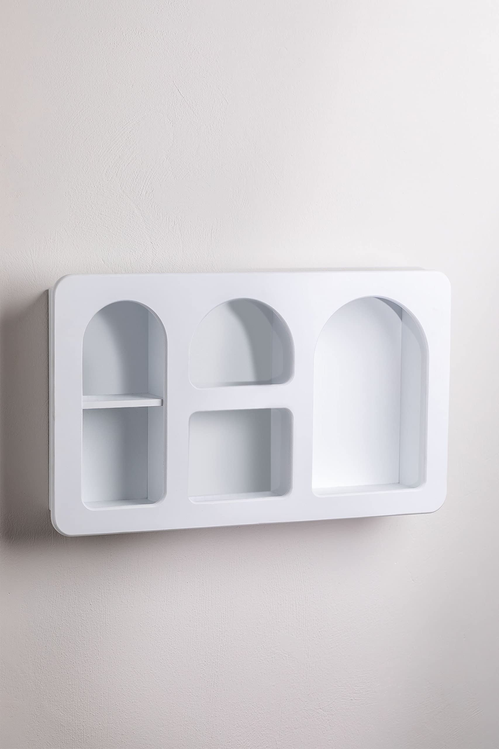 Sklum Vayla scaffale a muro in MDF bianco 60 cm