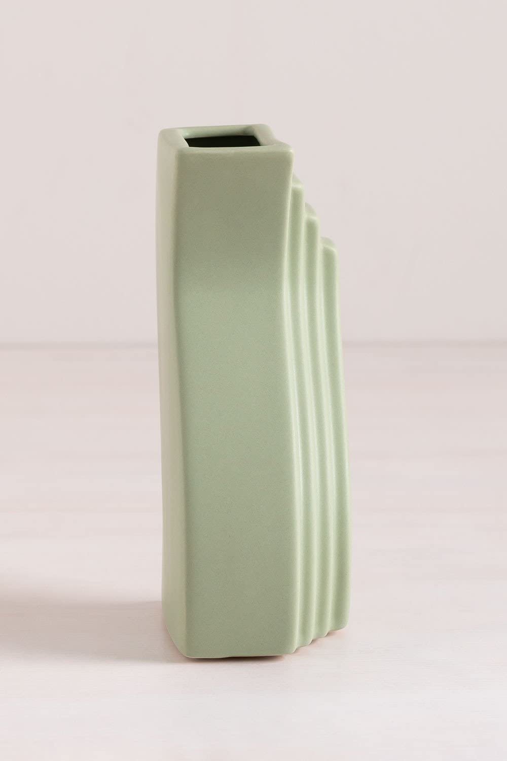 Sklum Jolin Vaso Ceramica Celadon Mousse 19,8 cm