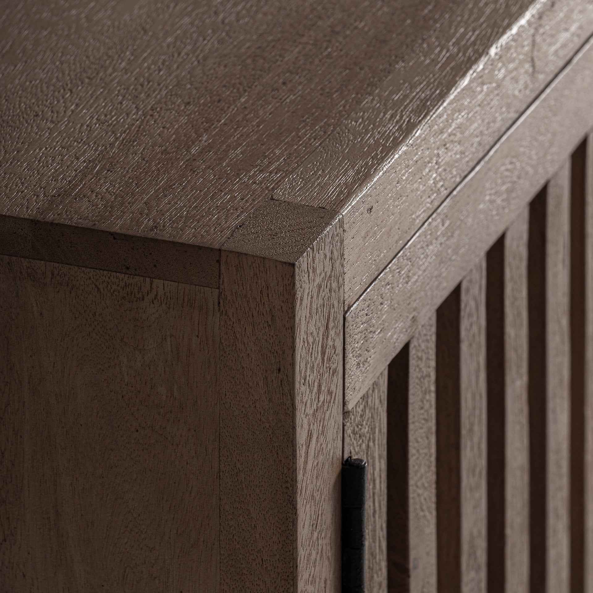 Bambua Gàbia mobile TV legno mango basso