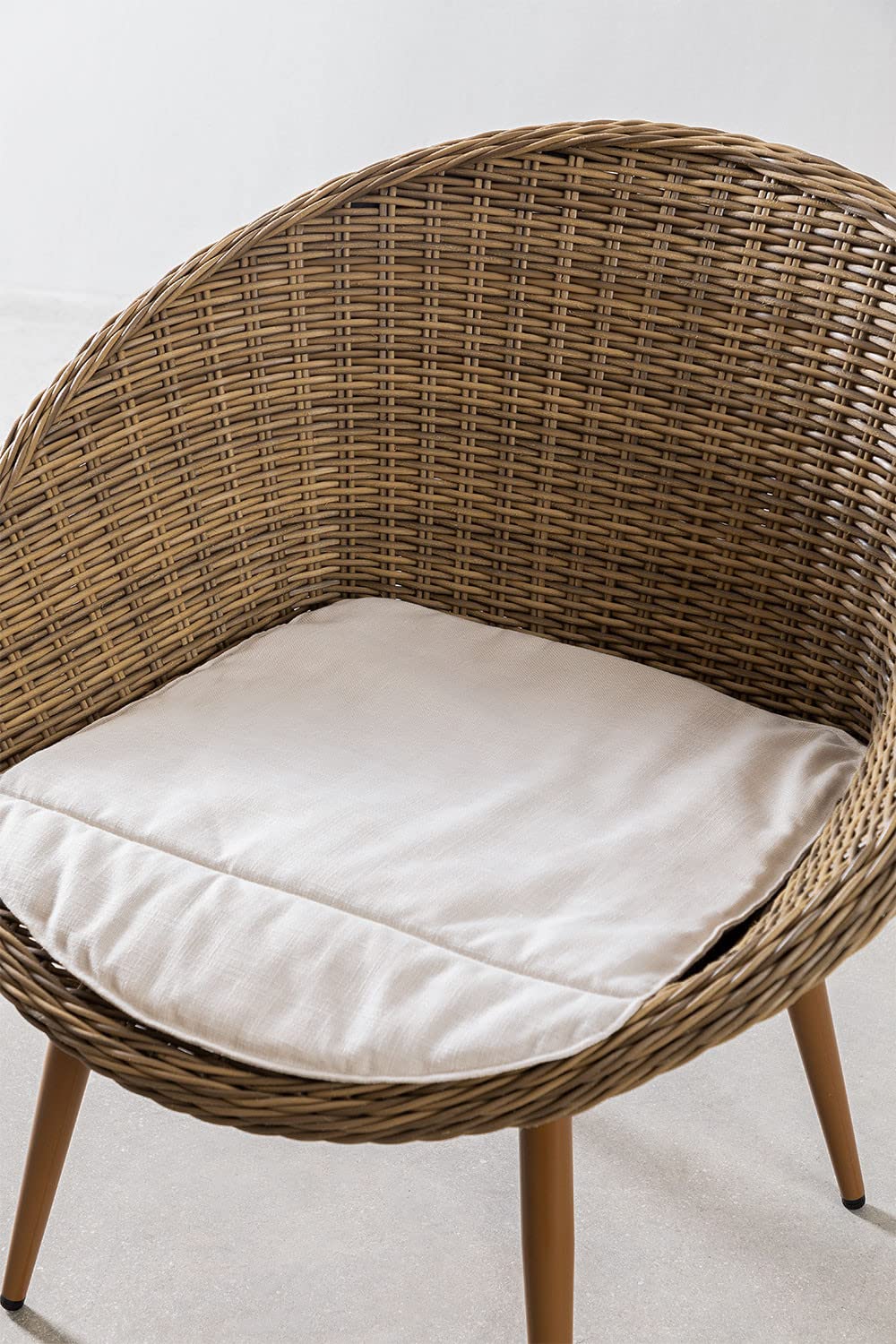 Sklum Ketai set giardino rattan marrone scuro 3 pezzi