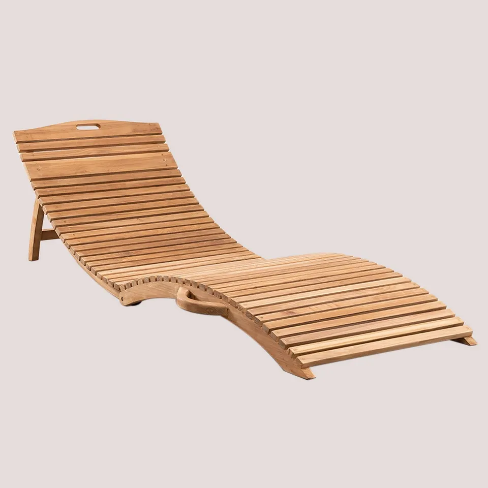 Sklum Kedas lettino pieghevole teak 185x70 cm