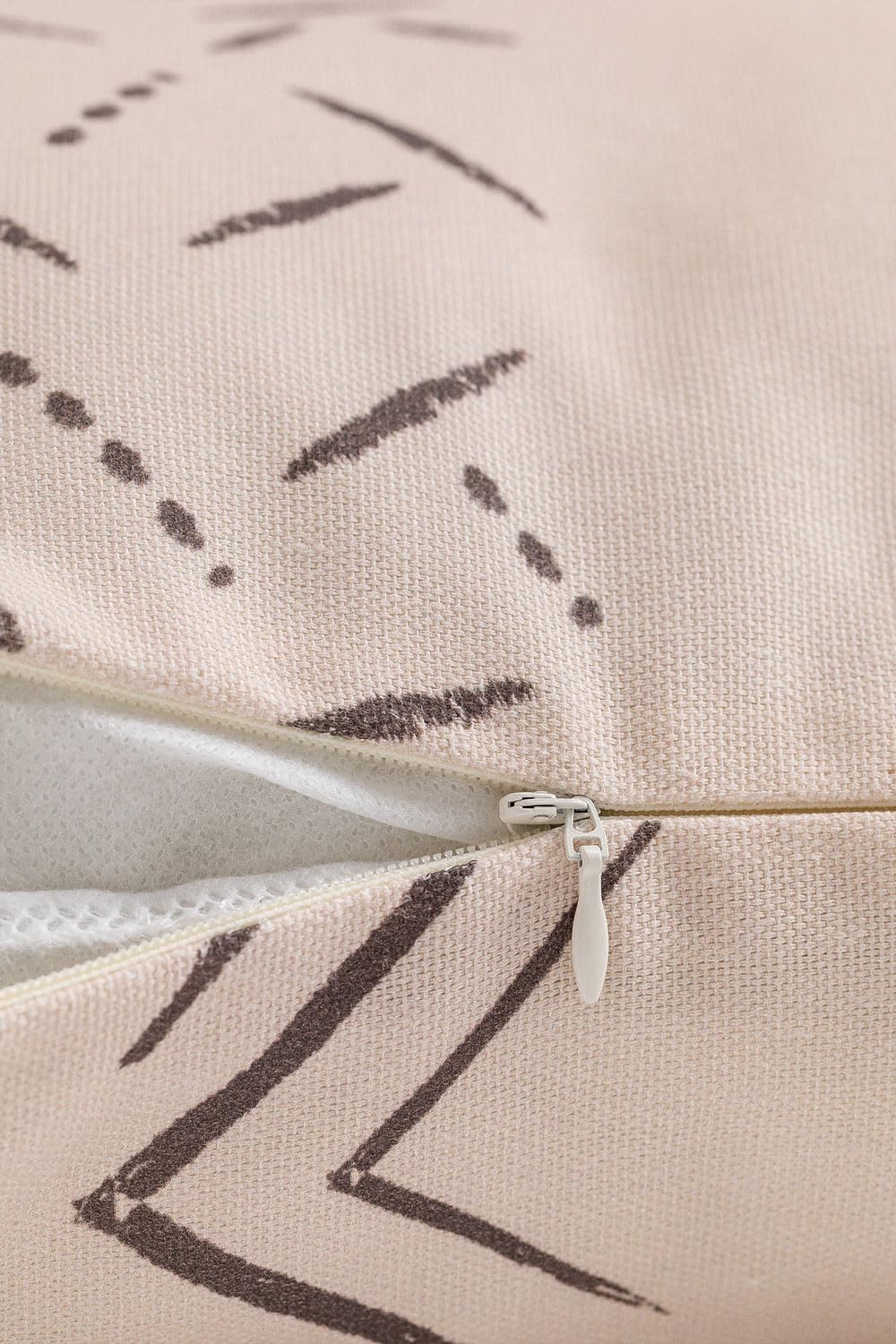 Sklum Akar Style federa cuscino 60x60 beige lino cotone