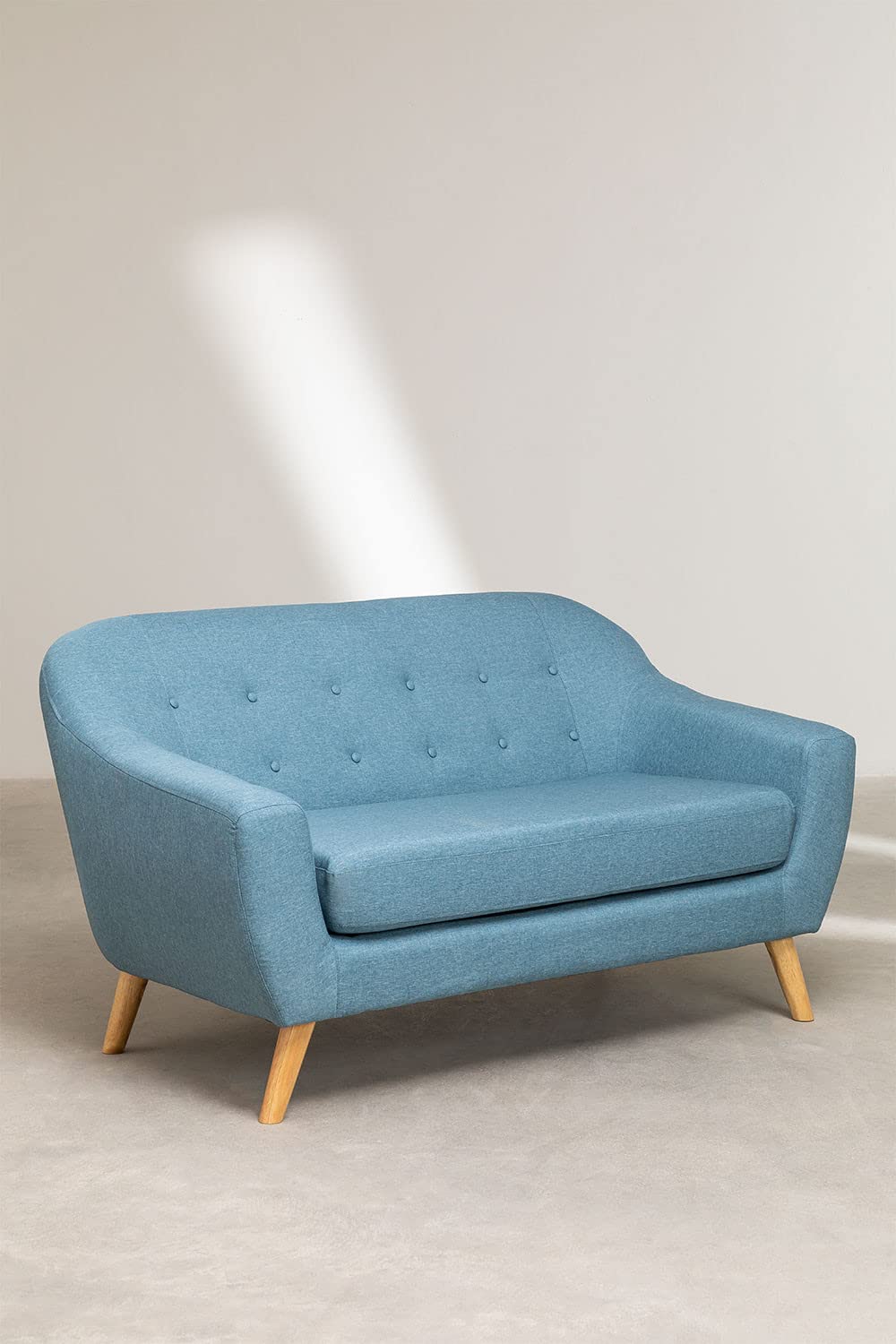 Sklum Aktic Divano 2 Posti in Lino Blu Niagara 148 cm