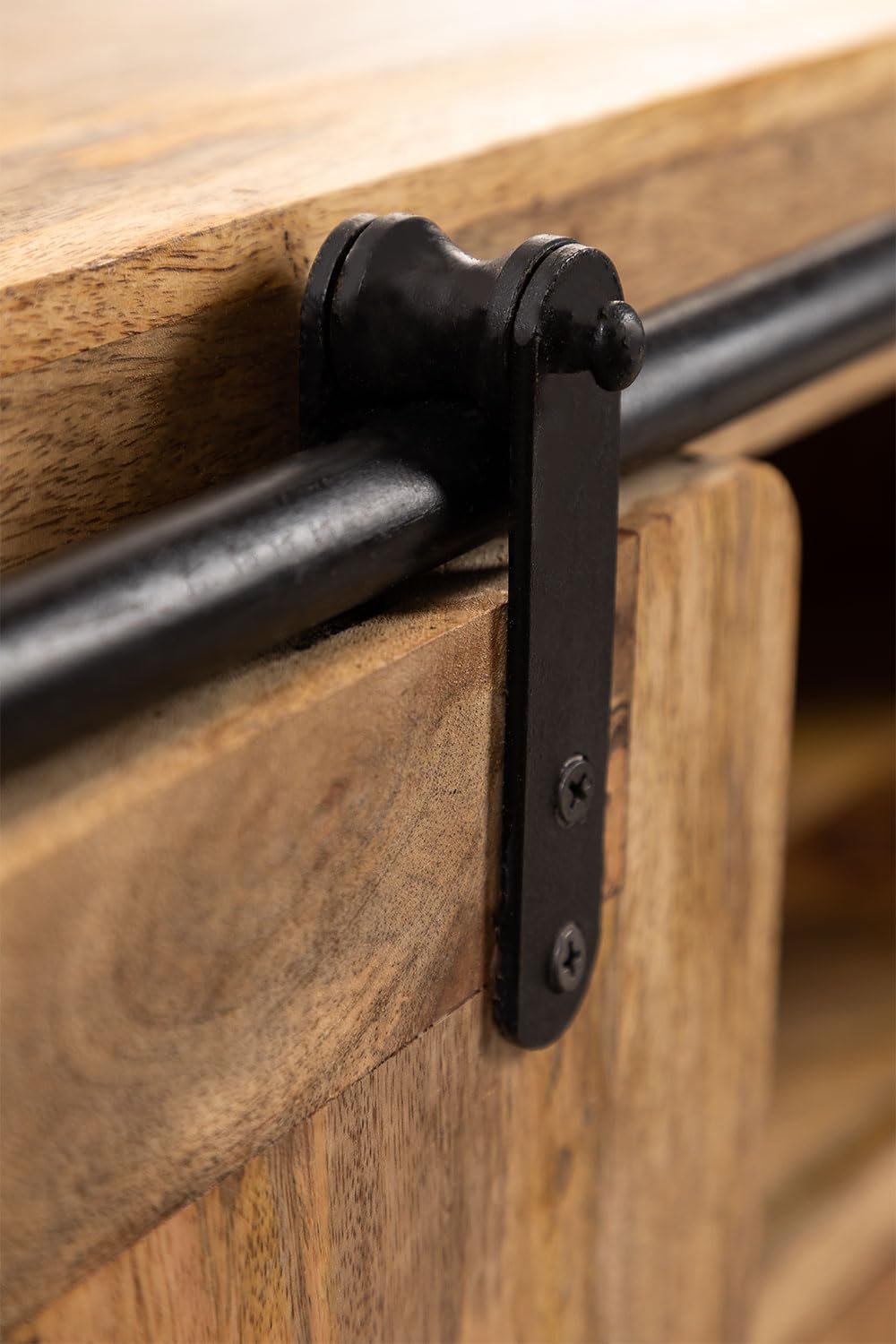 Sklum Kiefer Style Black Natural mobile TV legno mango