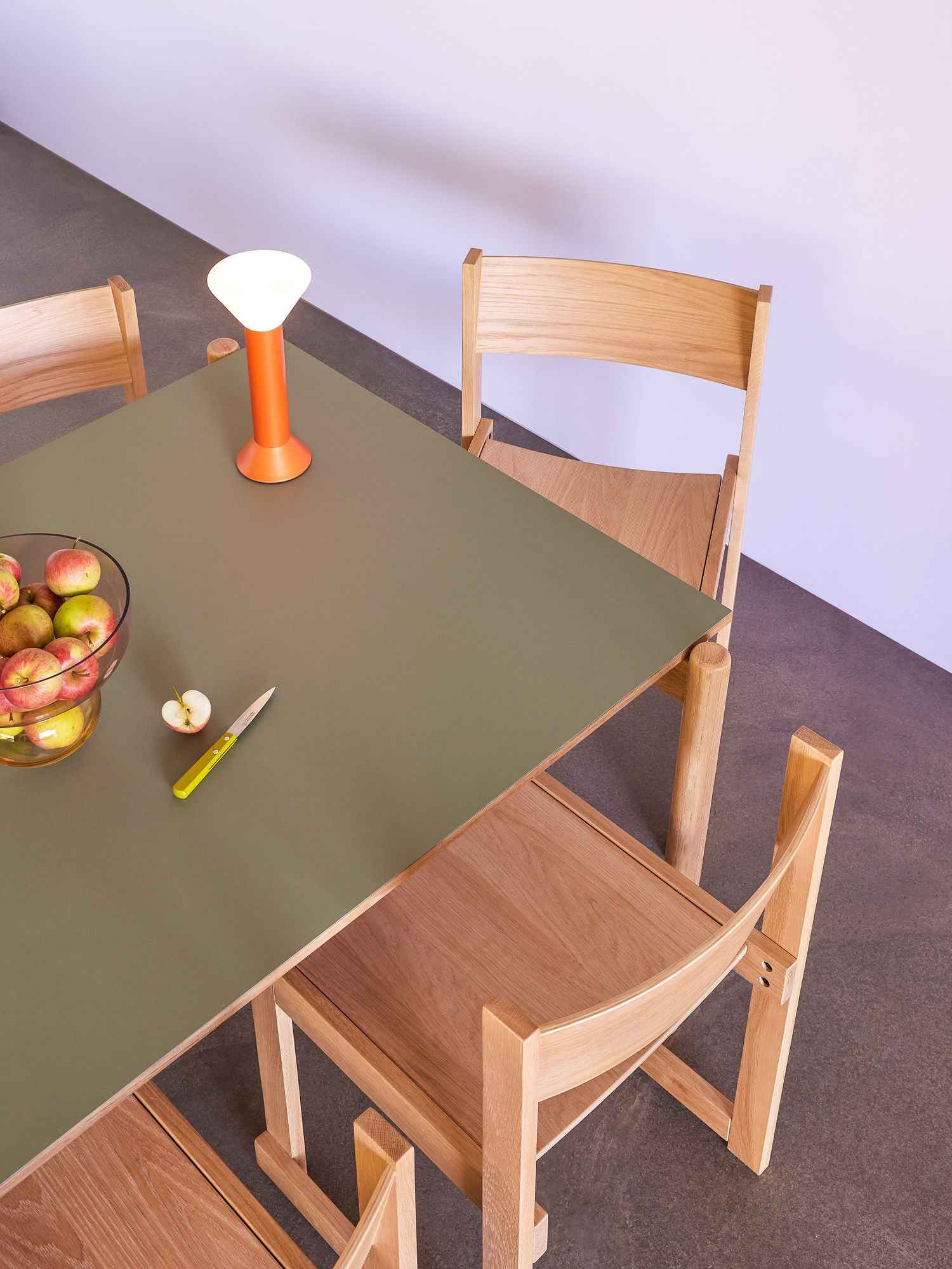 Bambua Forma Natural Sedia da Pranzo in Rovere