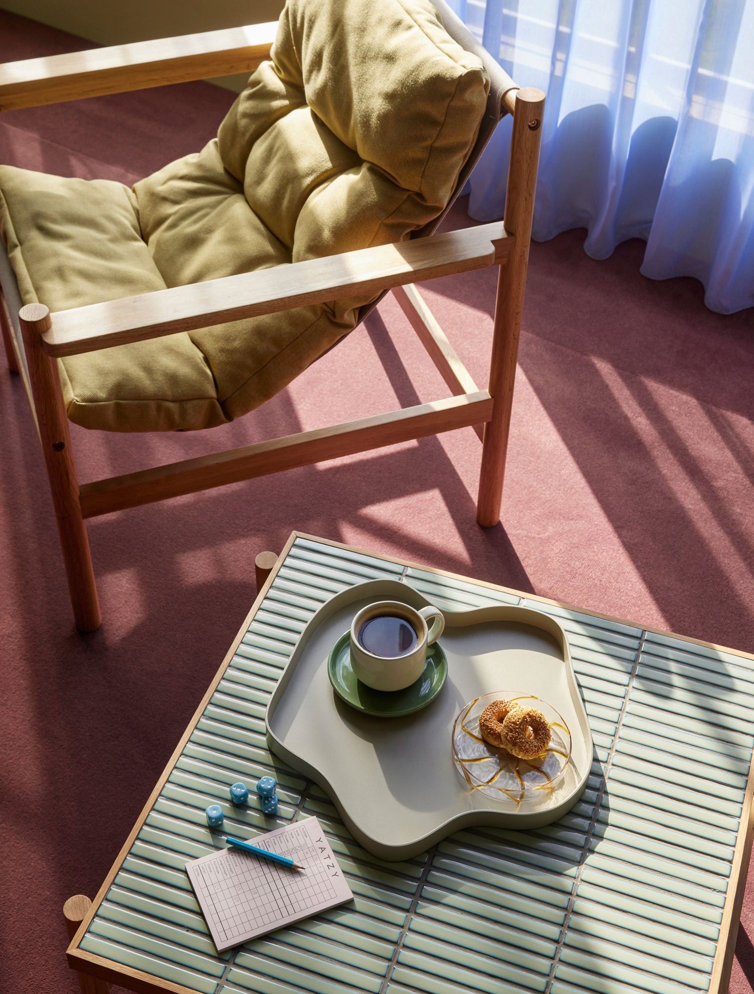 Bambua Pond Tray Sand vassoio metallo sabbia
