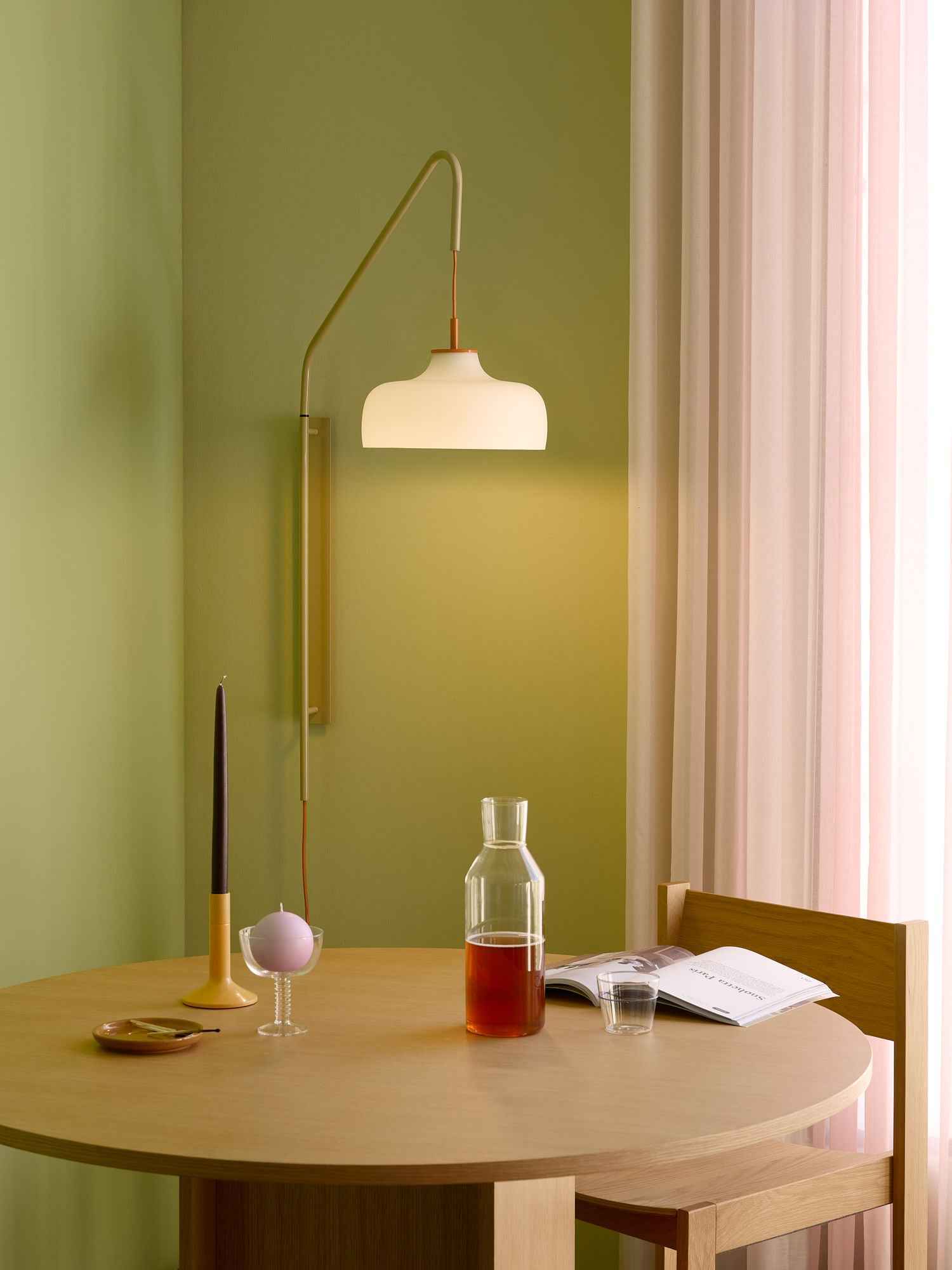 Bambua Current Wall Light lampada da parete sabbia E27