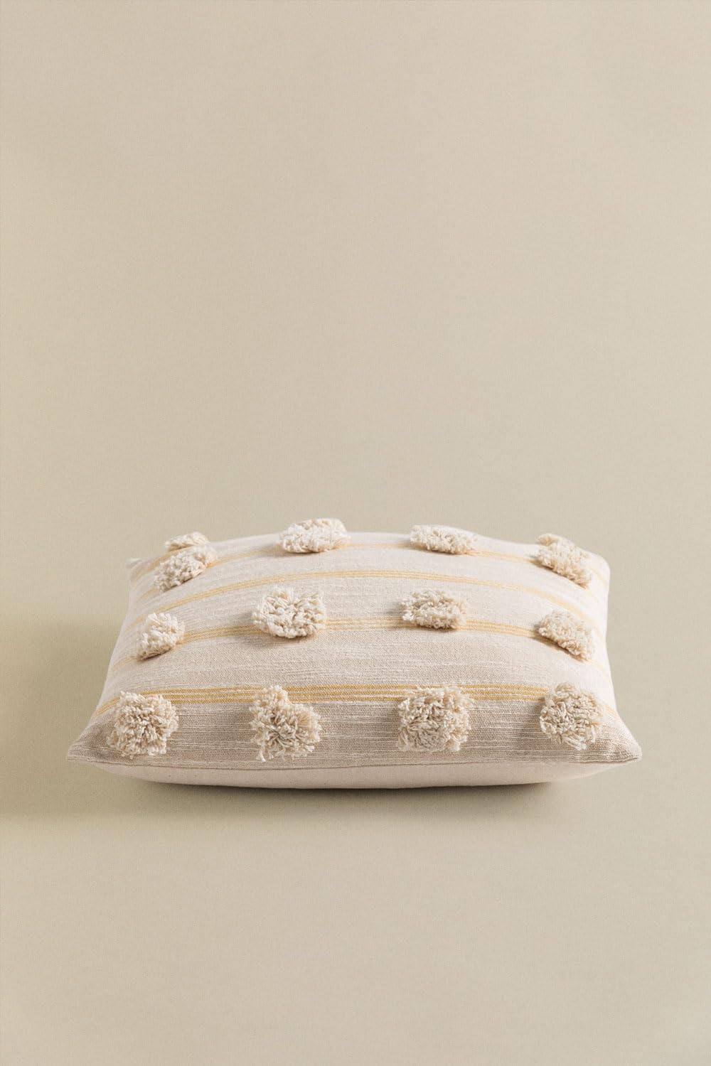 Sklum Yolu cuscino in cotone 40x40 cm naturale