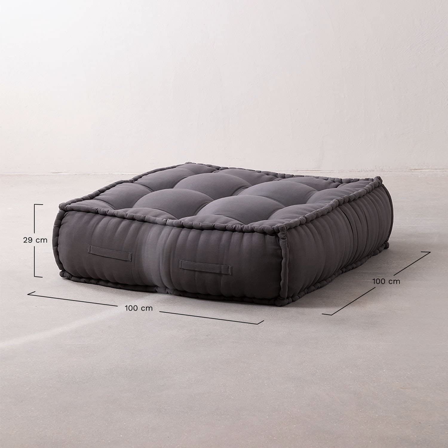 Sklum Yebel Etnico Celeste pouf divano modulare cotone
