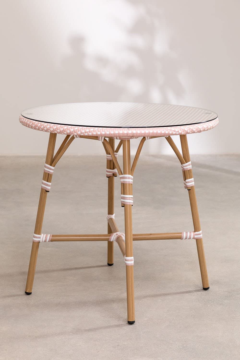 Sklum Alisa Bistro tavolo giardino Ø80 cm rosa nocciola