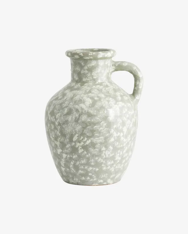 Bambua Batam vaso in ceramica grigio smaltato