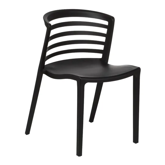 Sklum Mauz sedia giardino nero 2 pezzi impilabile