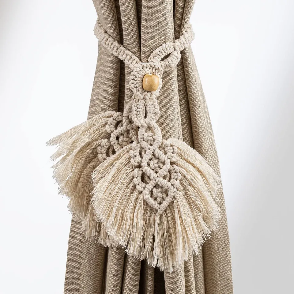 Sklum Darya fermatende in cotone beige crema set 2