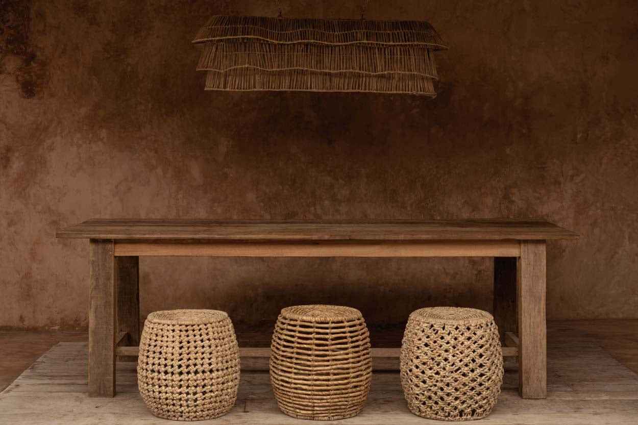 Bambua Dannih Stool sgabello naturale banana
