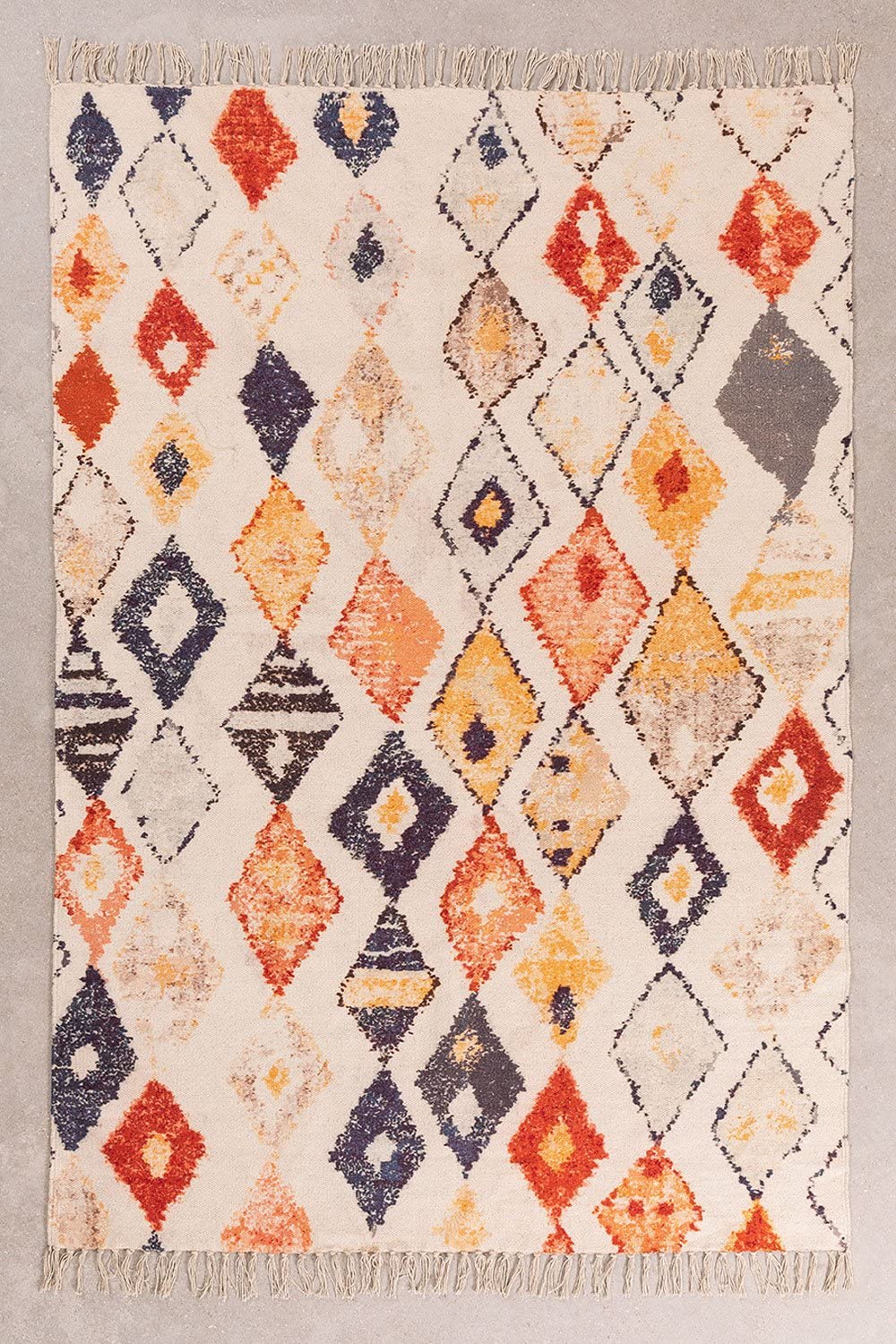 Sklum Yuga Ethnic Colors tappeto in cotone 195x125 cm
