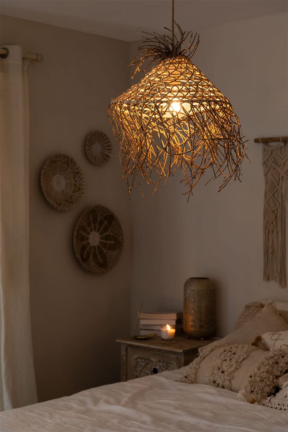 Sklum Beyker Lampada da Soffitto in Juta Ø40 cm