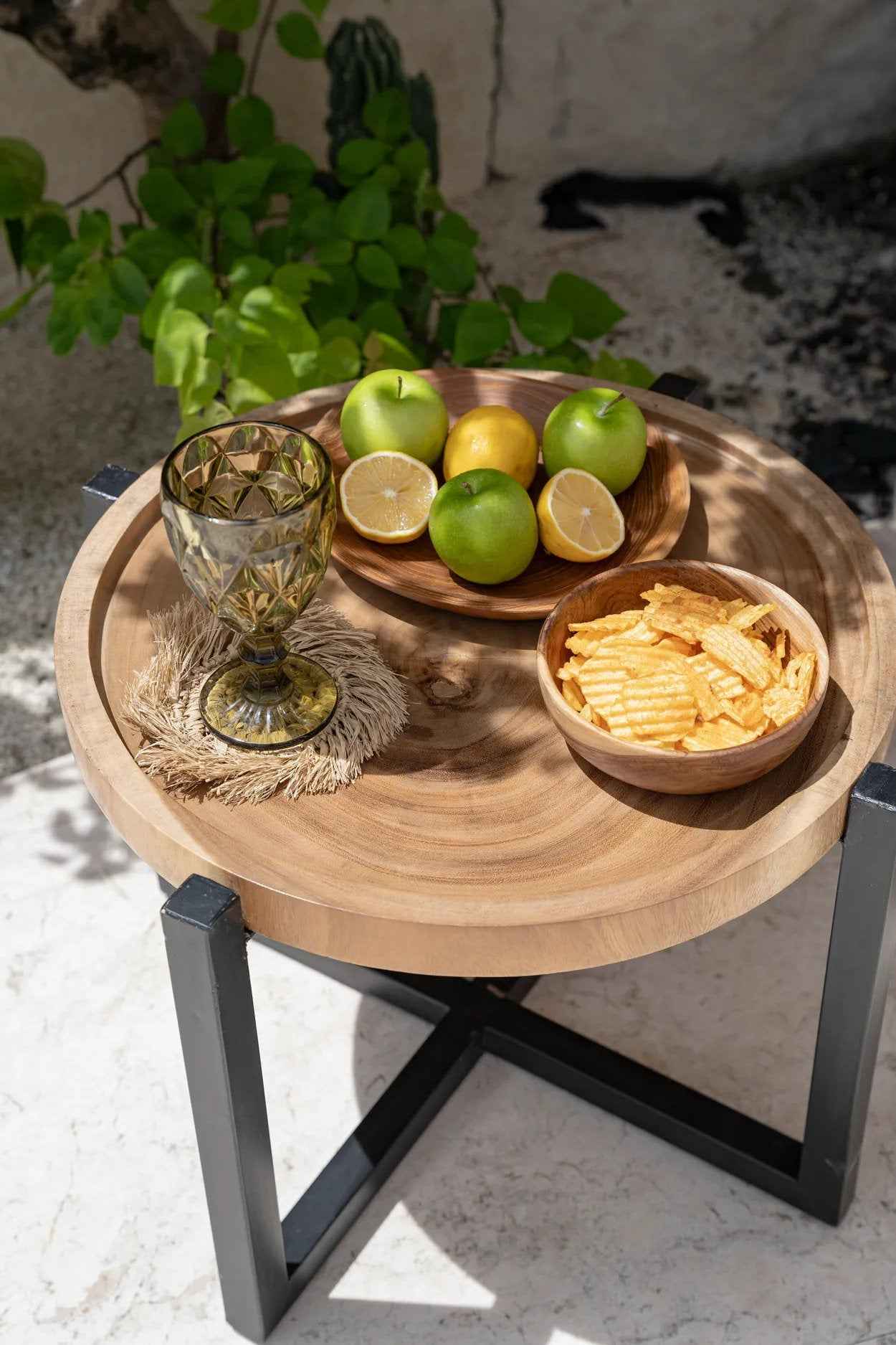 Bambua Teak Root ciotola snack M legno teak