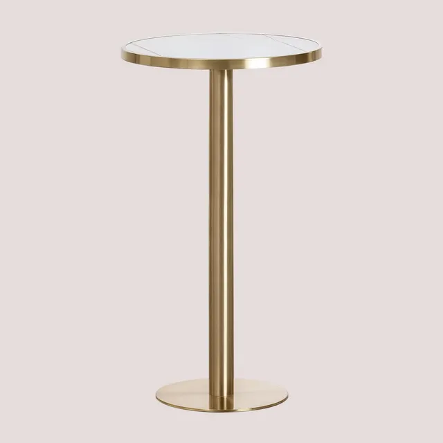 Sklum Manhattan Tavolo Bar Alto Gres Ø60 cm