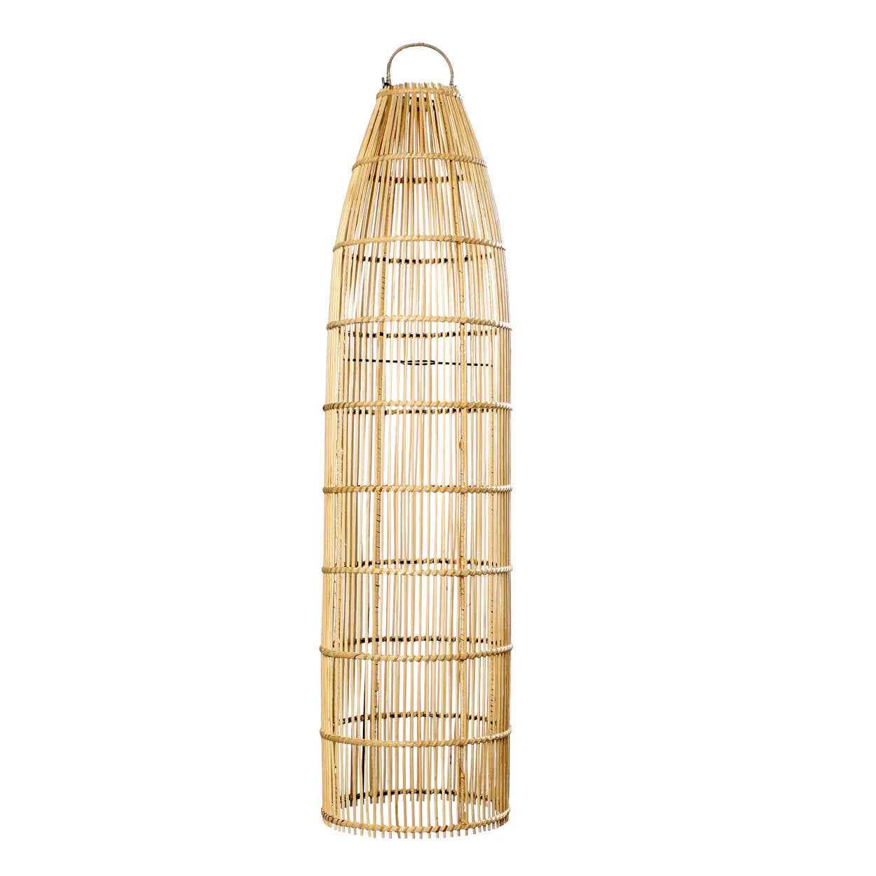 Bambua Fish Trap lampada sospensione rattan naturale L