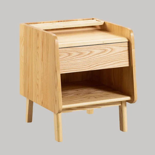 Sklum Amde comodino legno naturale 42 cm frassino