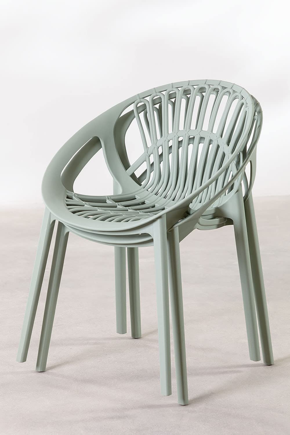 Sklum Tammi sedia da giardino impilabile Celadon