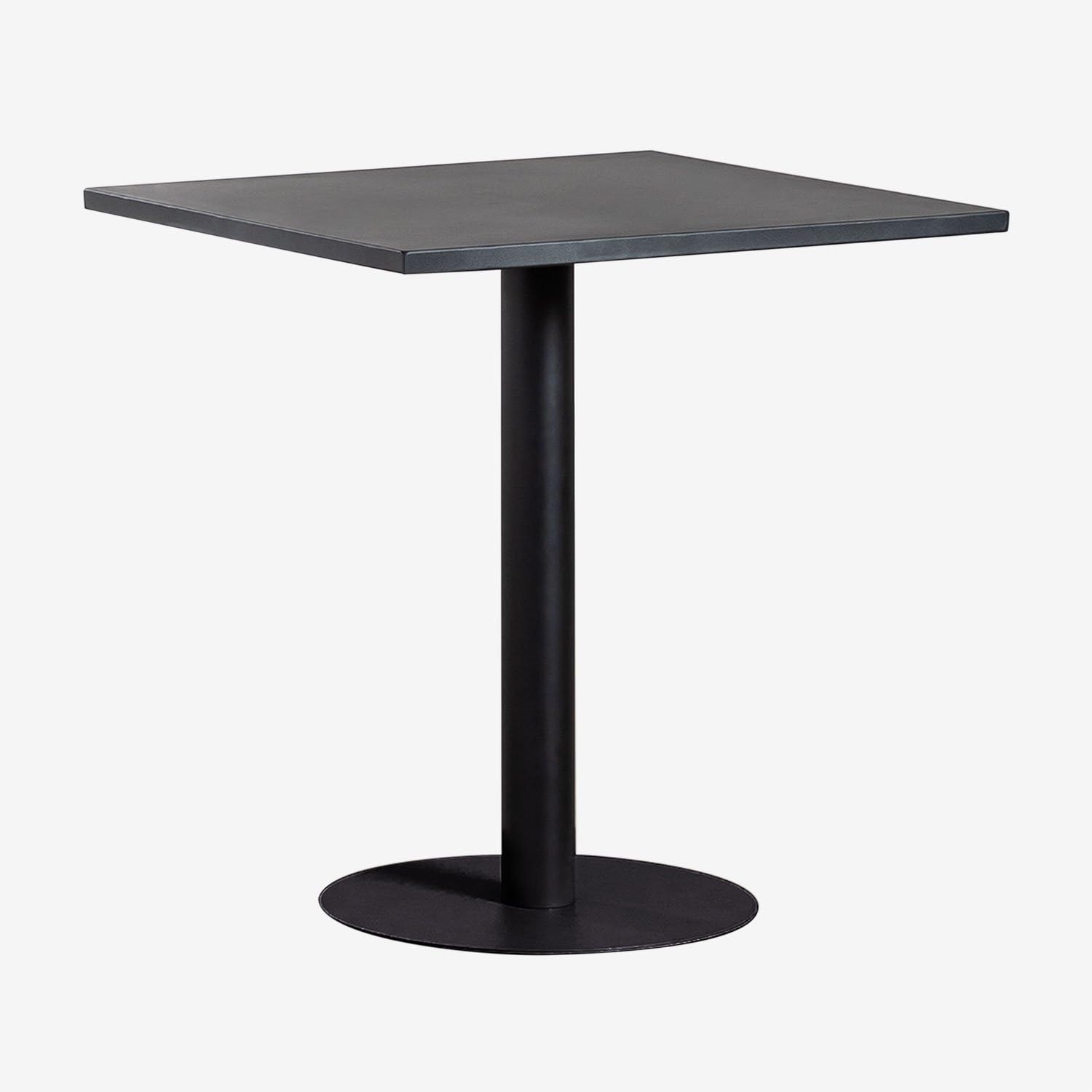 Sklum Mizzi tavolo giardino 70x70 cm nero ferro