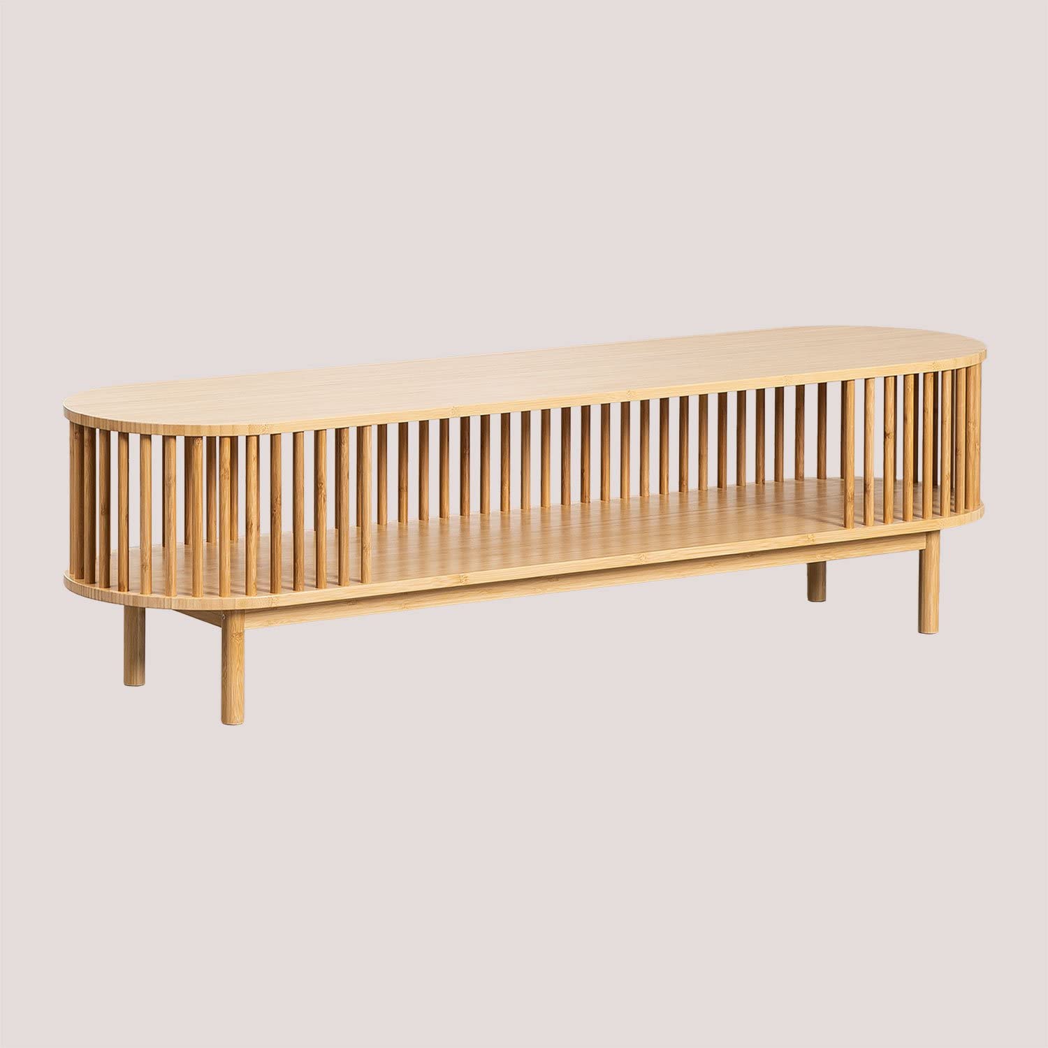 Sklum Connery Mobile TV 150x40 cm Bambù Naturale