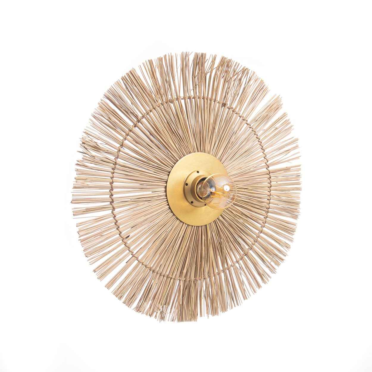 Bambua Beausoleil lampada da parete oro naturale M