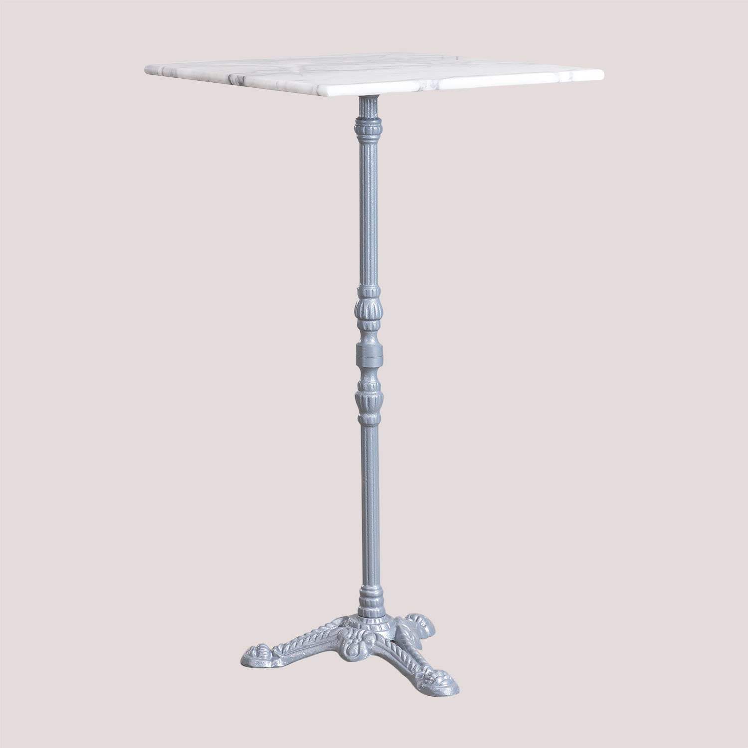 Sklum Moka tavolo bar alto quadrato 60x60 grigio marmo