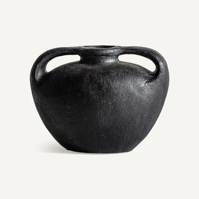 Bambua Ibor vaso terracotta nero