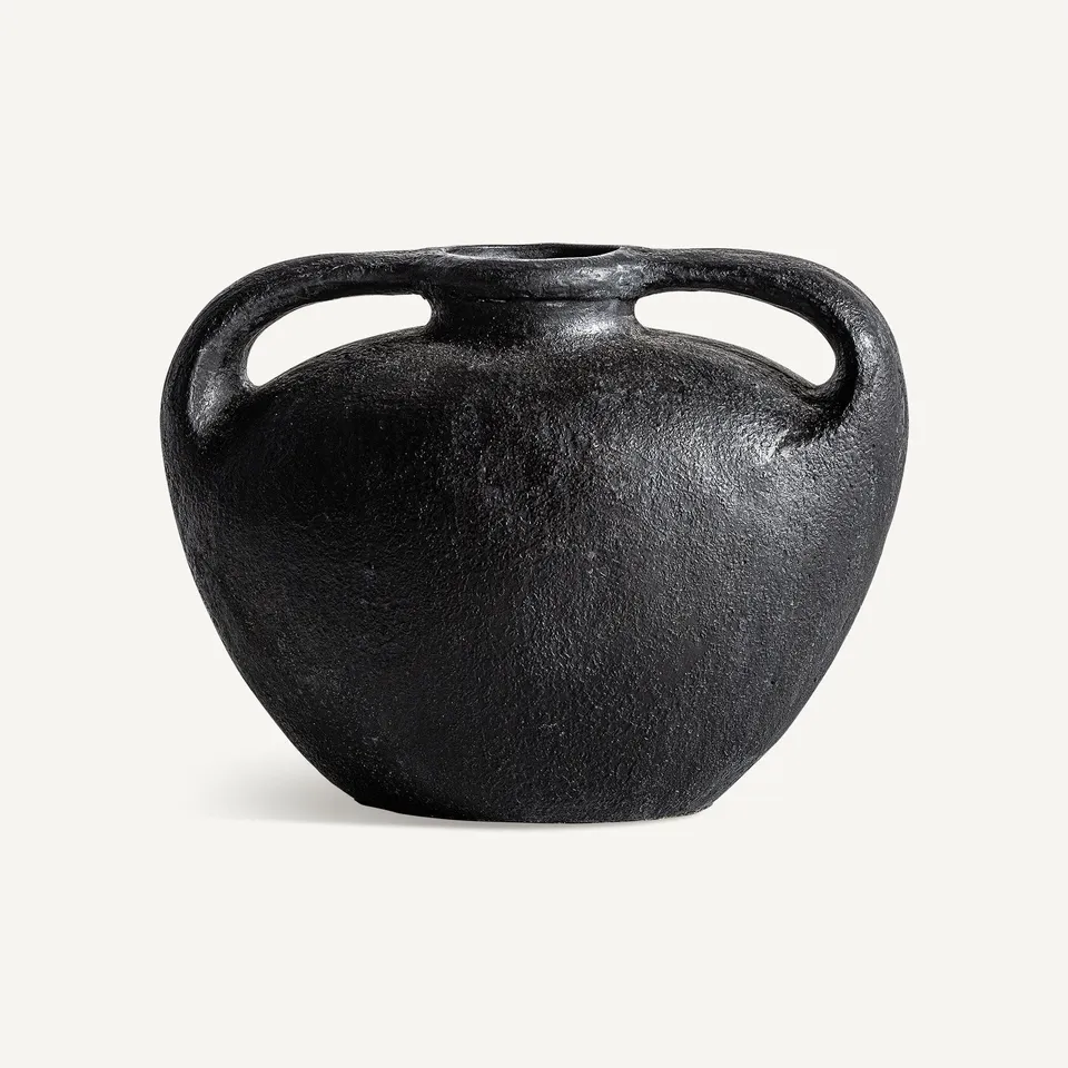 Bambua Ibor vaso terracotta nero