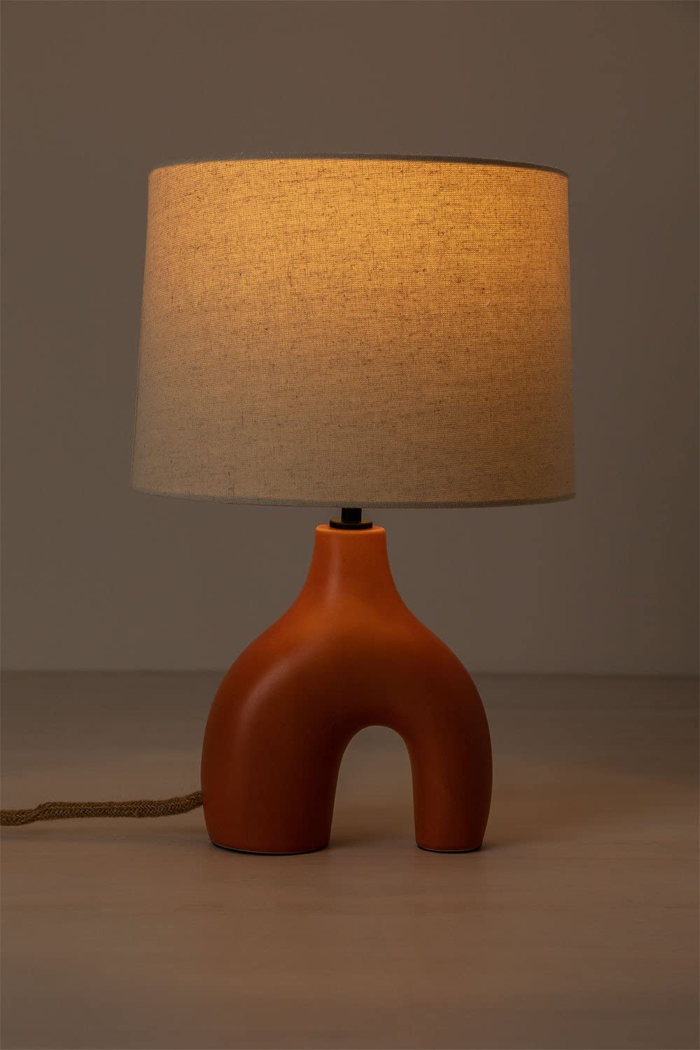 Sklum Mimba lampada tavolo ceramica rosso sienna