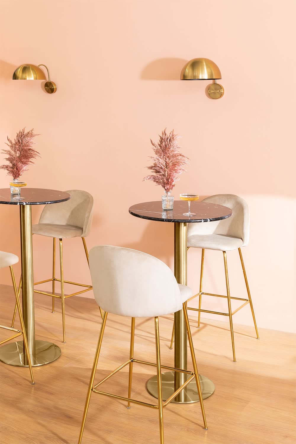 Sklum Cosmopolitan Tavolo Bar Rotondo in Marmo Ø60 cm
