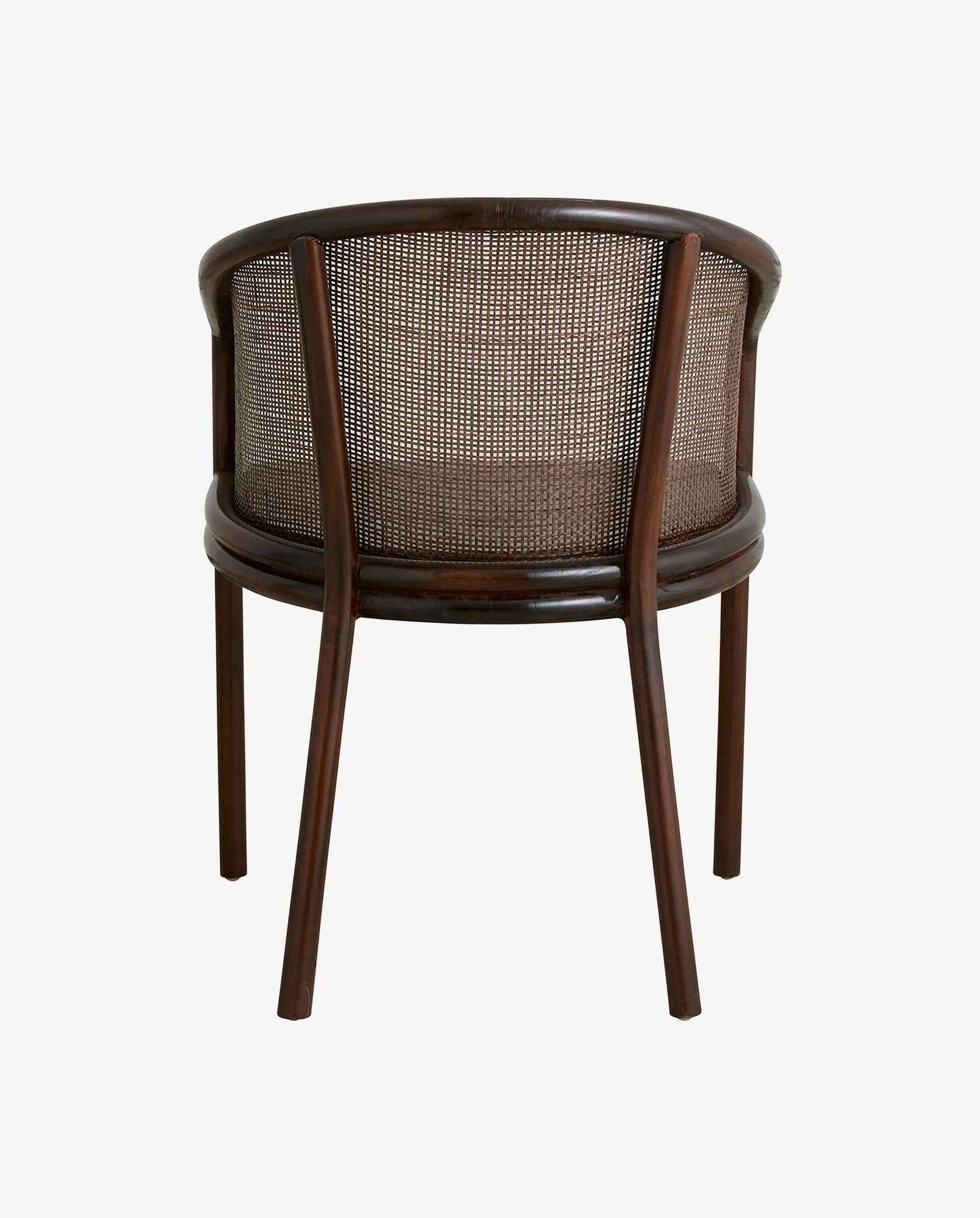 Bambua Mosso sedia pranzo teak marrone scuro