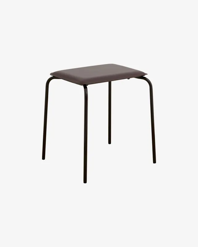 Bambua Esa sgabello marrone similpelle