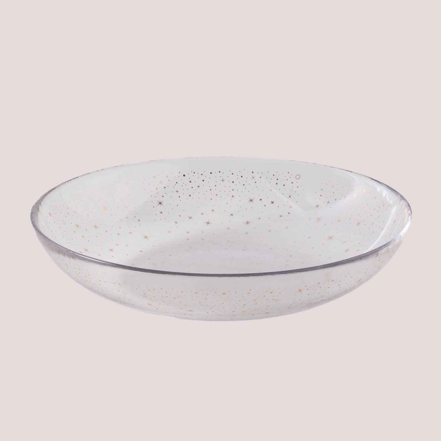 Sklum Byron Set 4 Piatti Fondi in Vetro 21,4 cm