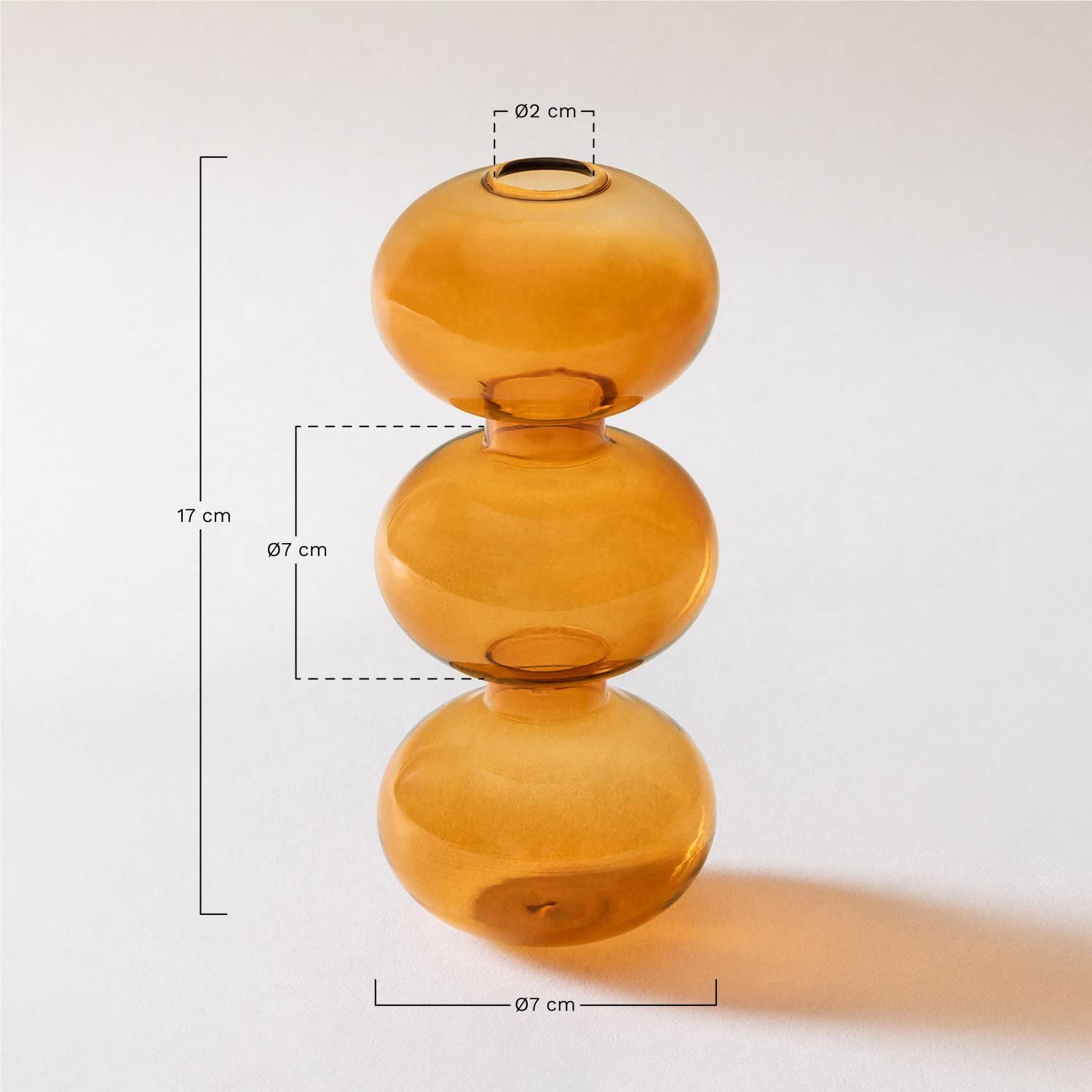 Sklum Nonza vaso vetro 17 cm