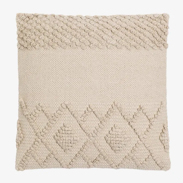 Sklum Gubby cuscino quadrato cotone 50x50 beige lino