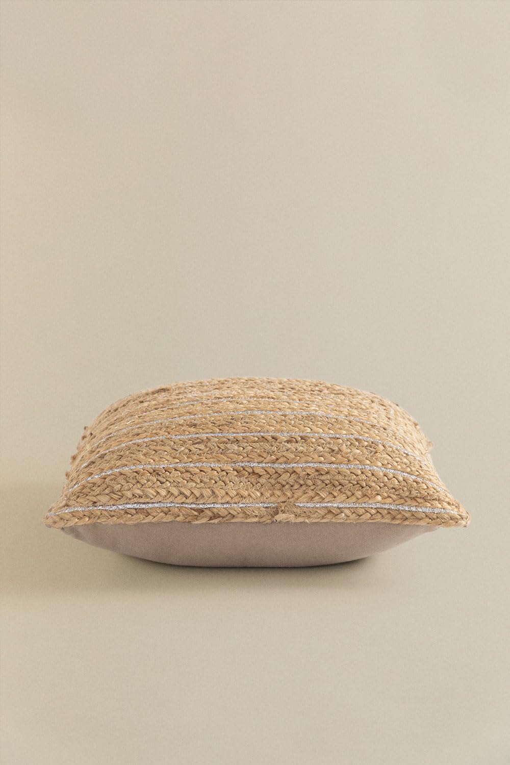 Sklum Justin cuscino in iuta quadrato naturale boho