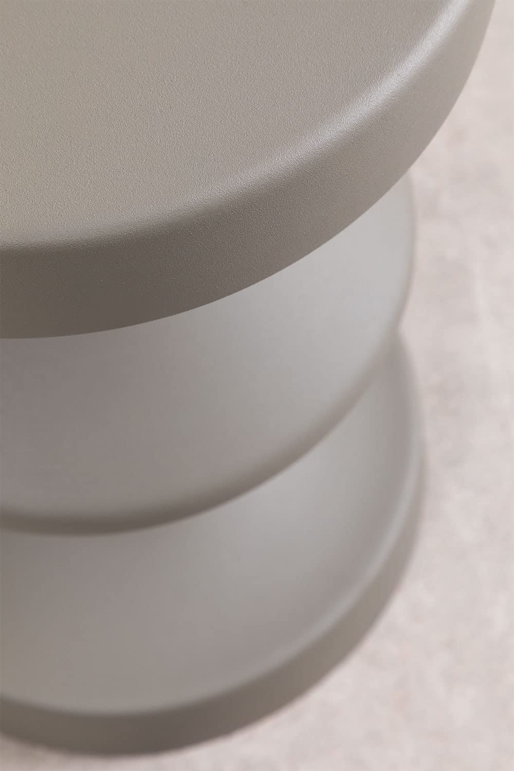 Sklum Zhou tavolino rotondo in metallo 31 cm grigio