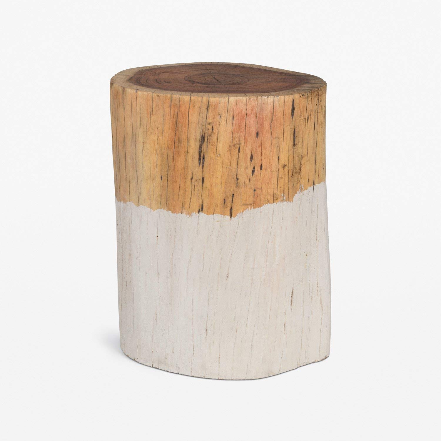 Sklum Tronk tavolino in legno bianco Ø30 cm