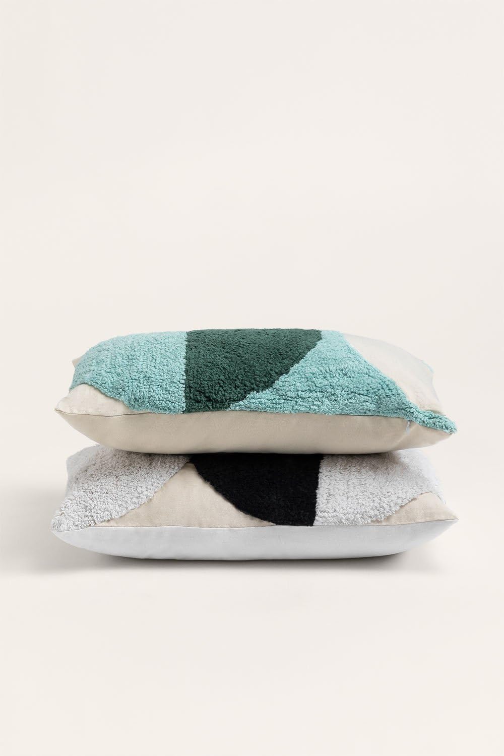 Sklum Lennor cuscino rettangolare cotone 30x50 cm bianco nero