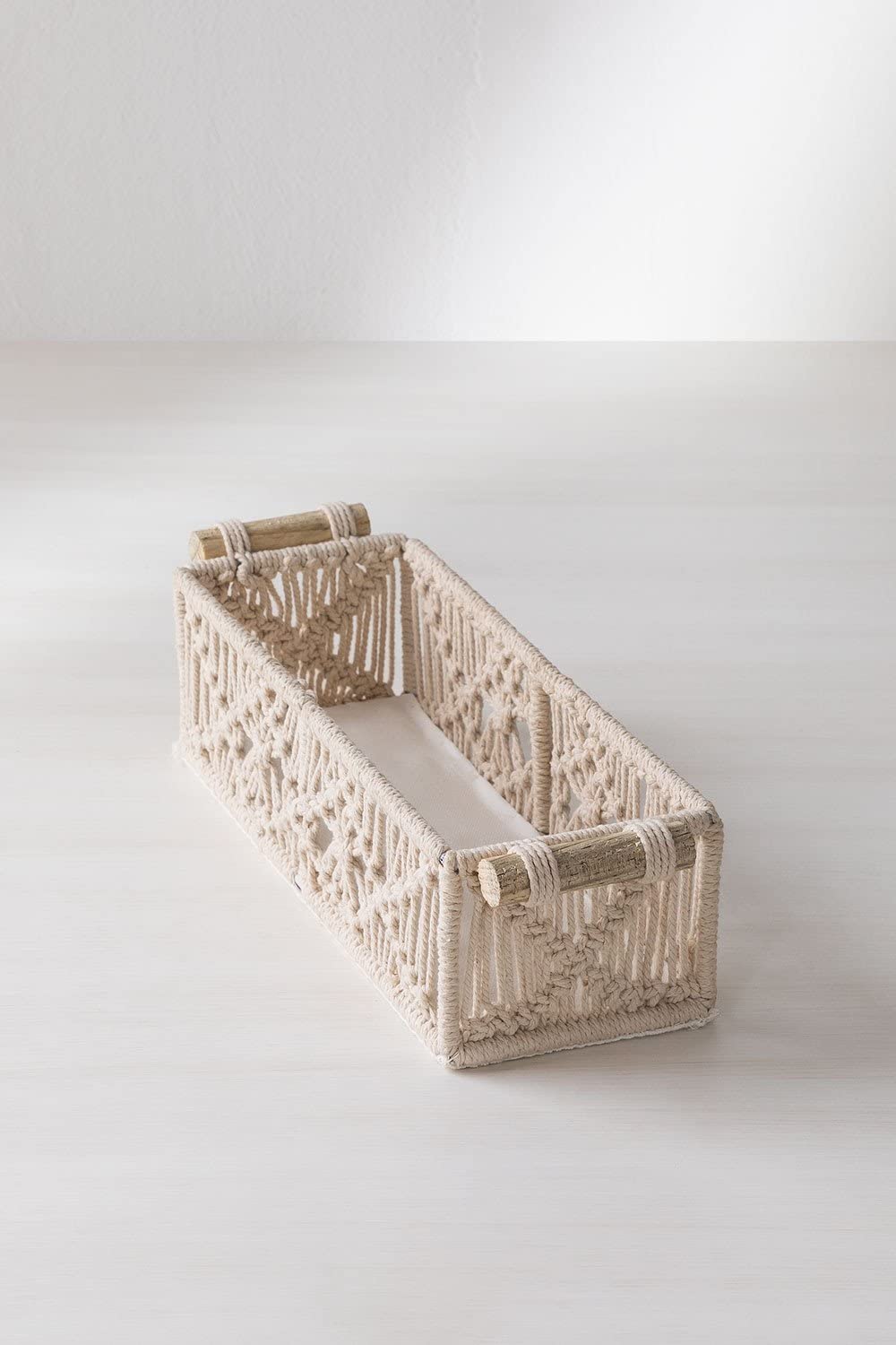 Sklum Farid cestino portaoggetti in macramè 28 cm