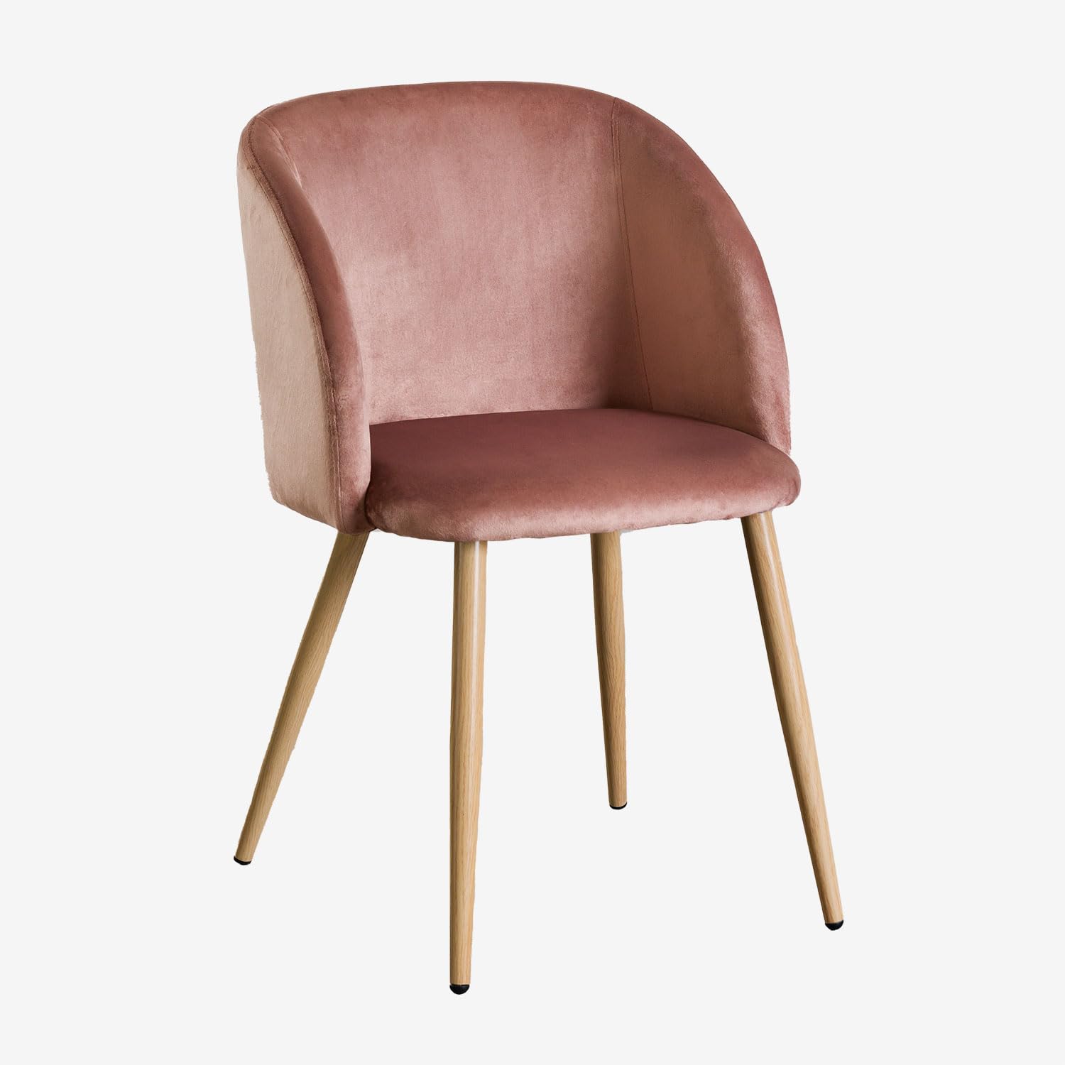 Sklum Kana sedie velluto con braccioli terracotta 4 pezzi