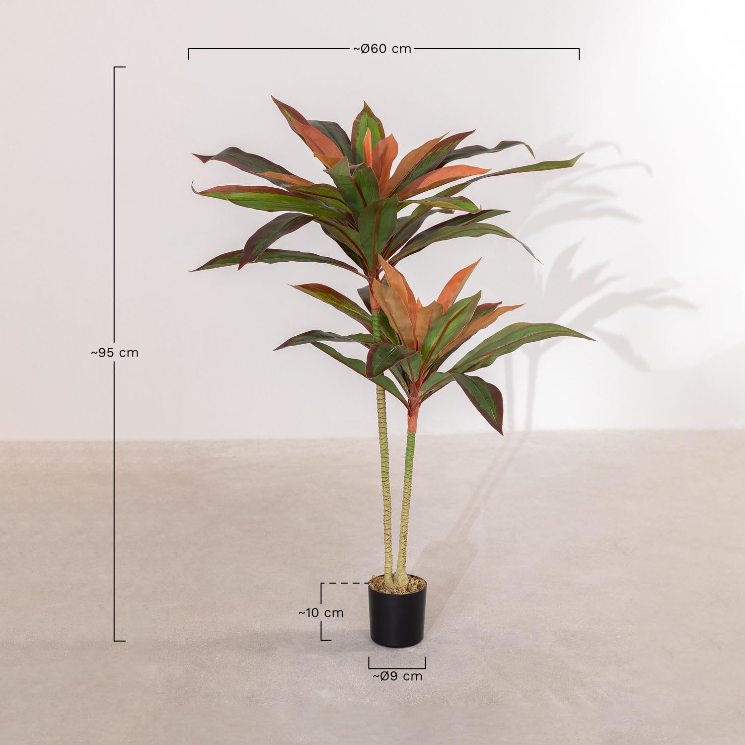 Sklum Dracaena Pianta Artificiale 95 cm