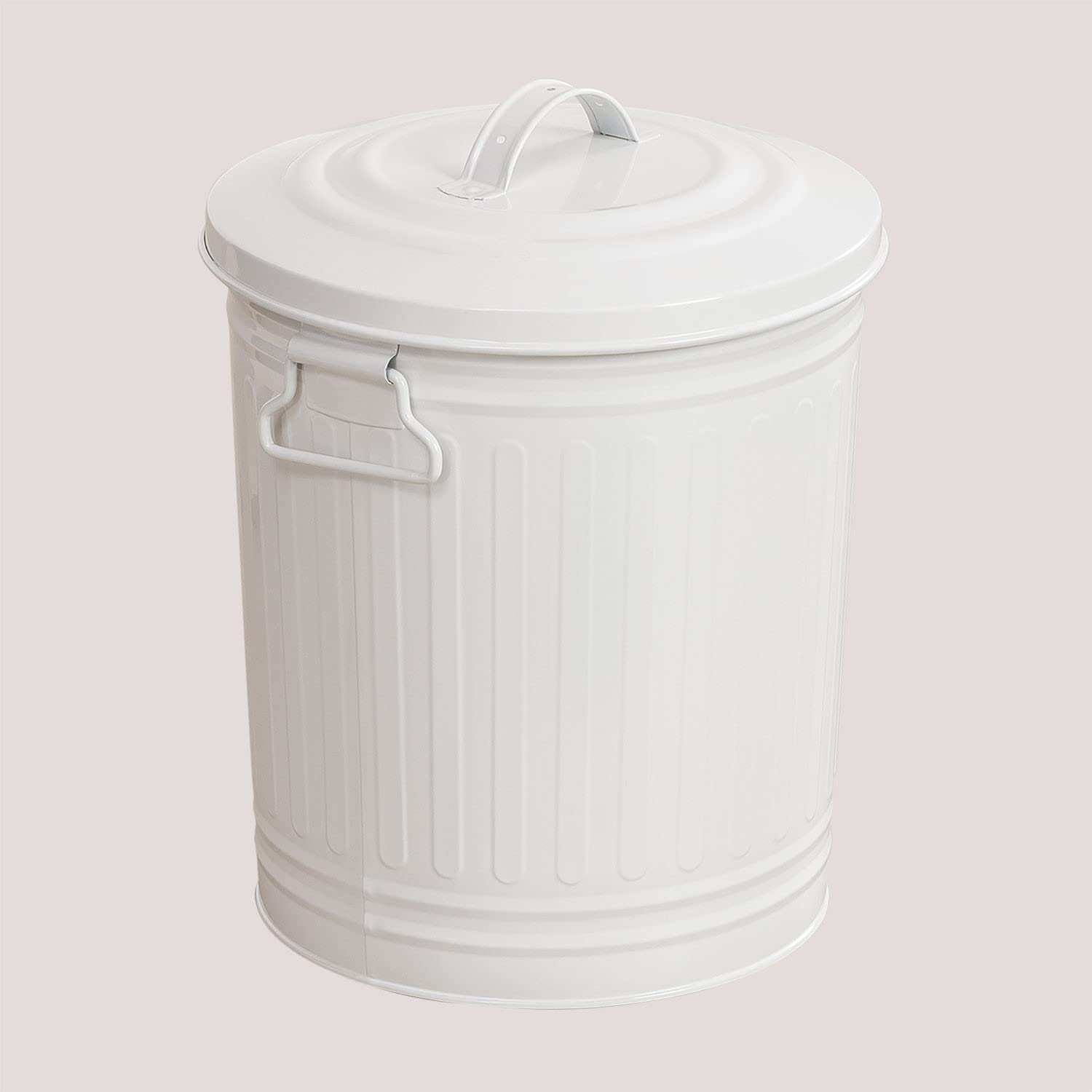 Sklum Sonella Pattumiera 15 L con Coperchio in Ferro