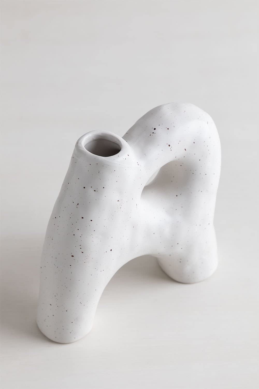 Sklum Laska vaso in ceramica bianco antico
