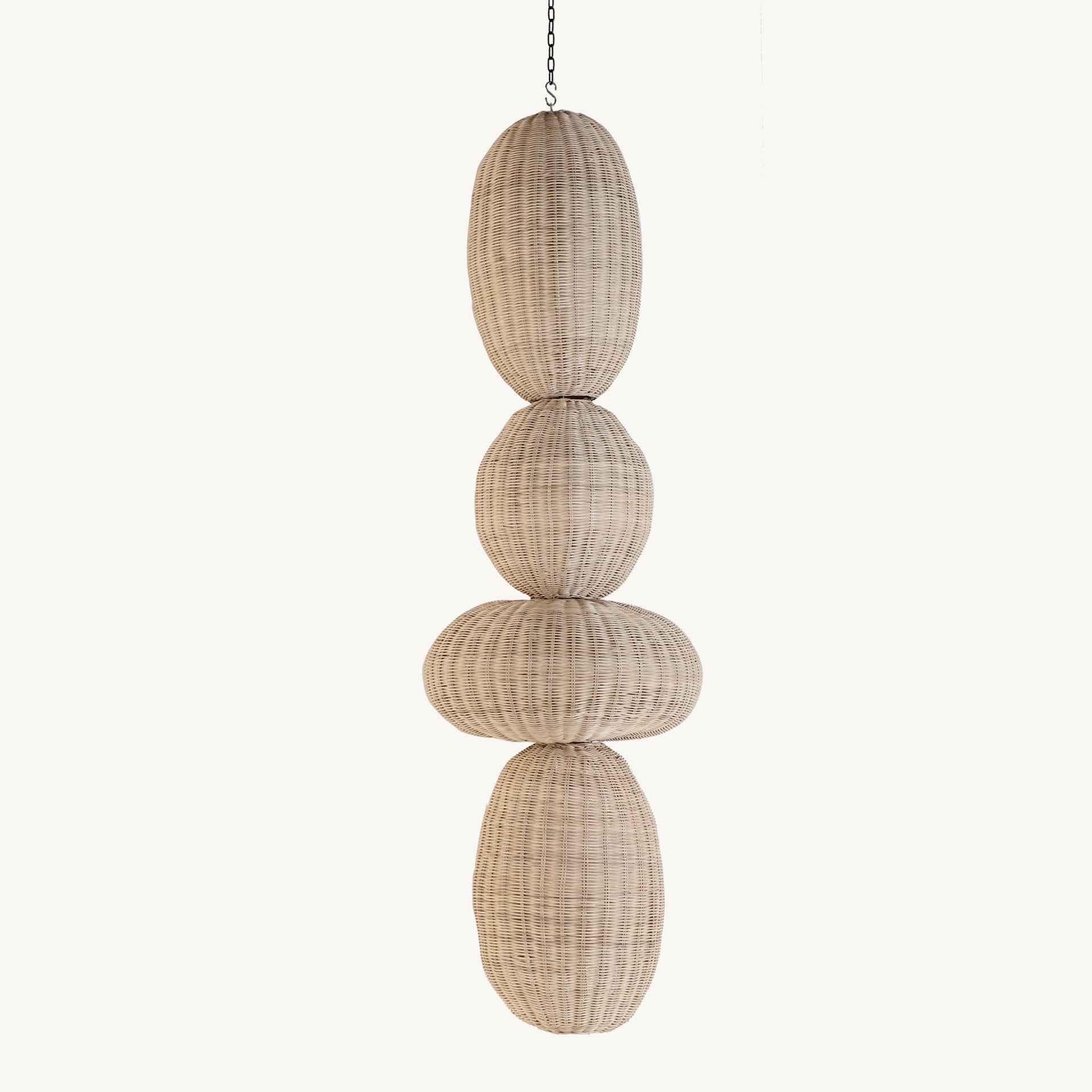 Bambua Tekax lampadario sospensione rattan