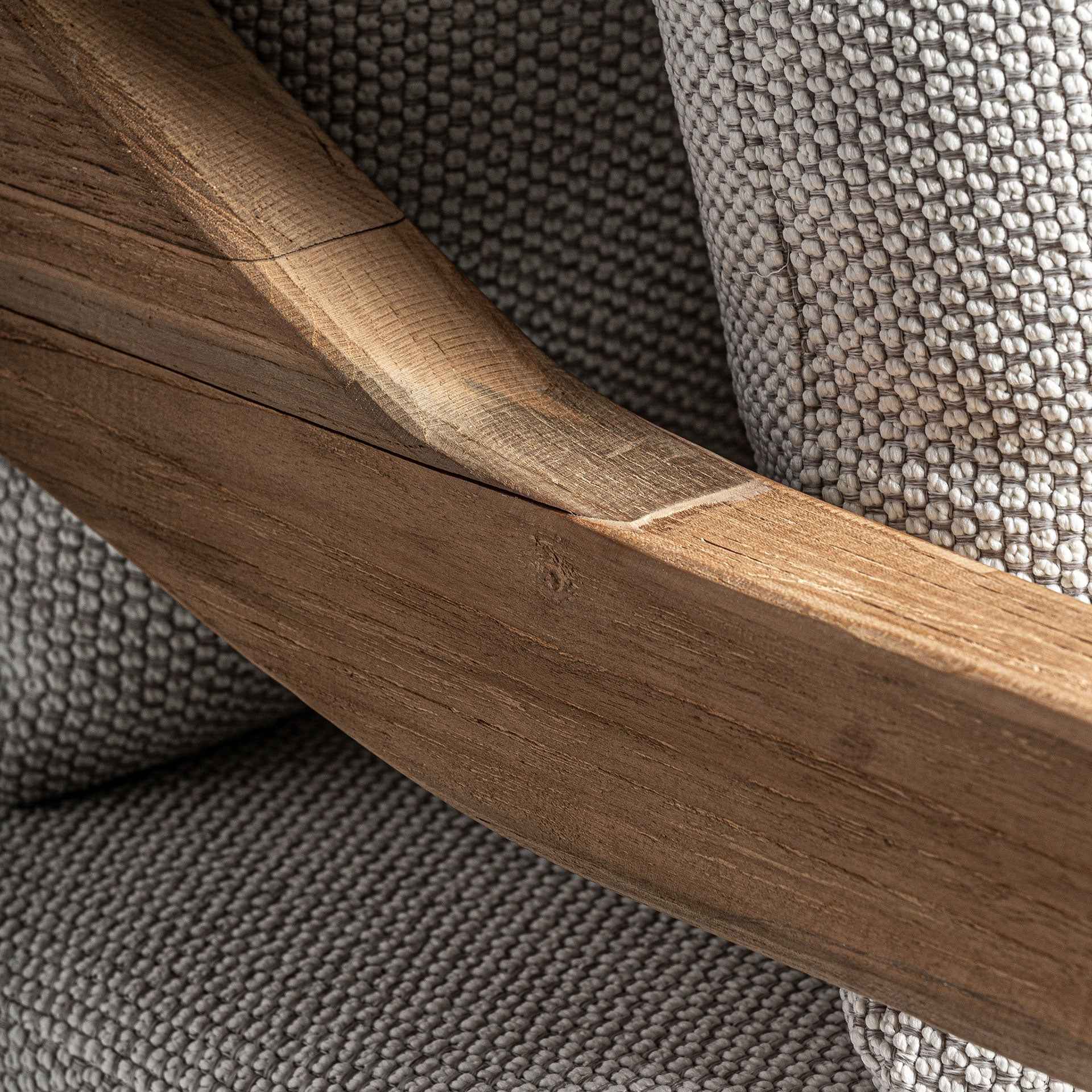 Bambua Jodphur divano da esterno teak grigio