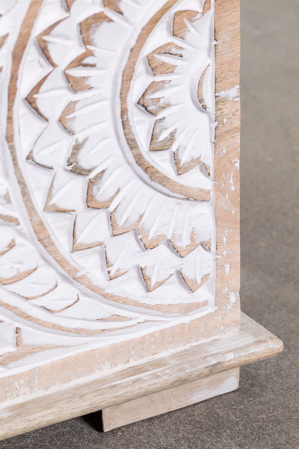Sklum Gileat baule in legno di mango bianco vintage